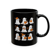 Funny Ghosts Reading Books, 11 oz Ceramic Mug, Halloween Mug Gifts For Reading Lovers