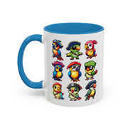 Parrot Pirate Accent Coffee Mug — Cute Halloween Tropical Parrot(11/15oz)
