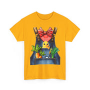 Garden Chick in Overalls T‑Shirt — Spring Gardening - Halloween Pretend I'm A Farmer