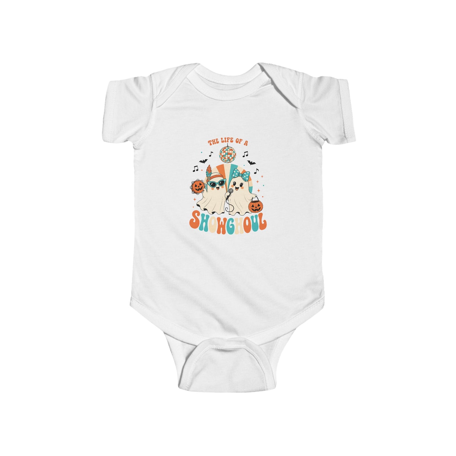 Baby Bodysuit, Infant Onesie Halloween T-shirt For Babies, Cute Halloween Ghost