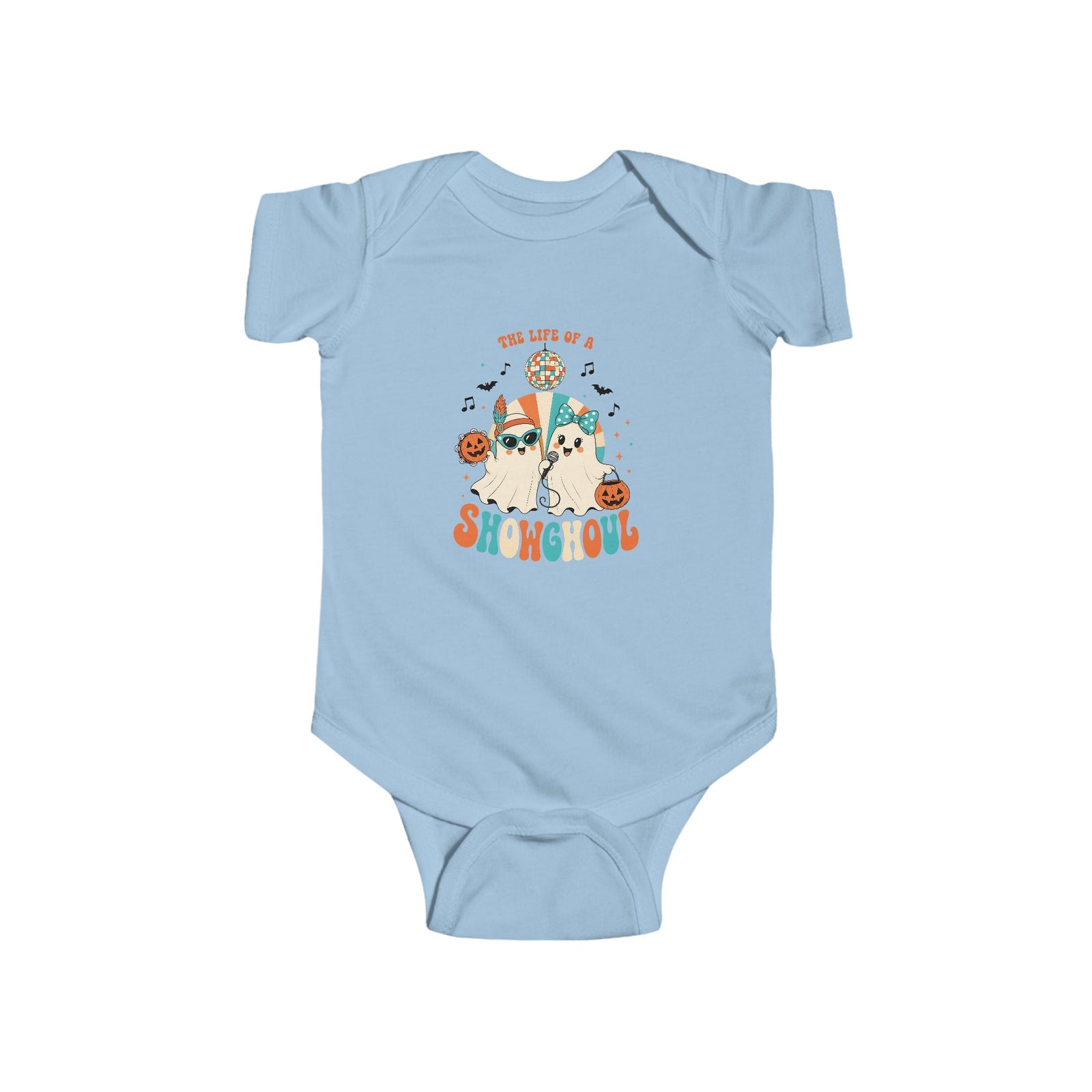 Baby Bodysuit, Infant Onesie Halloween T-shirt For Babies, Cute Halloween Ghost
