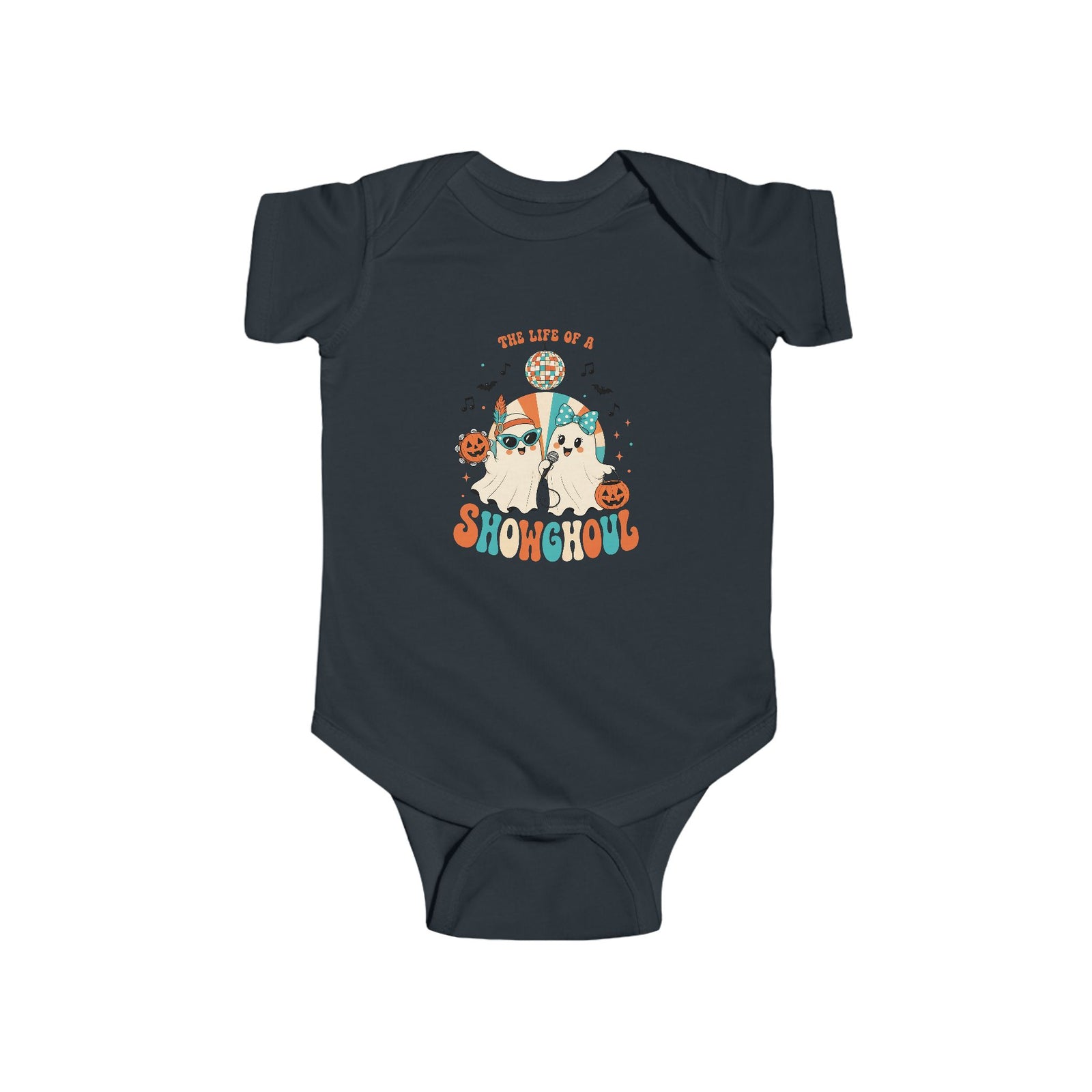 Baby Bodysuit, Infant Onesie Halloween T-shirt For Babies, Cute Halloween Ghost