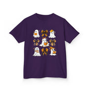 Kids Halloween Ghosts T‑Shirt — Cute Ghosts & Orange Bows Kids Tee