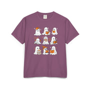 Comfort Colors T-shirt, Halloween Ghost Book Club T-Shirt, Cute Reading Ghosts Halloween T-shirt
