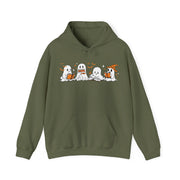 Ghosts Reading Hoodie, Cute Halloween Book Club Cotton Sweatshirt