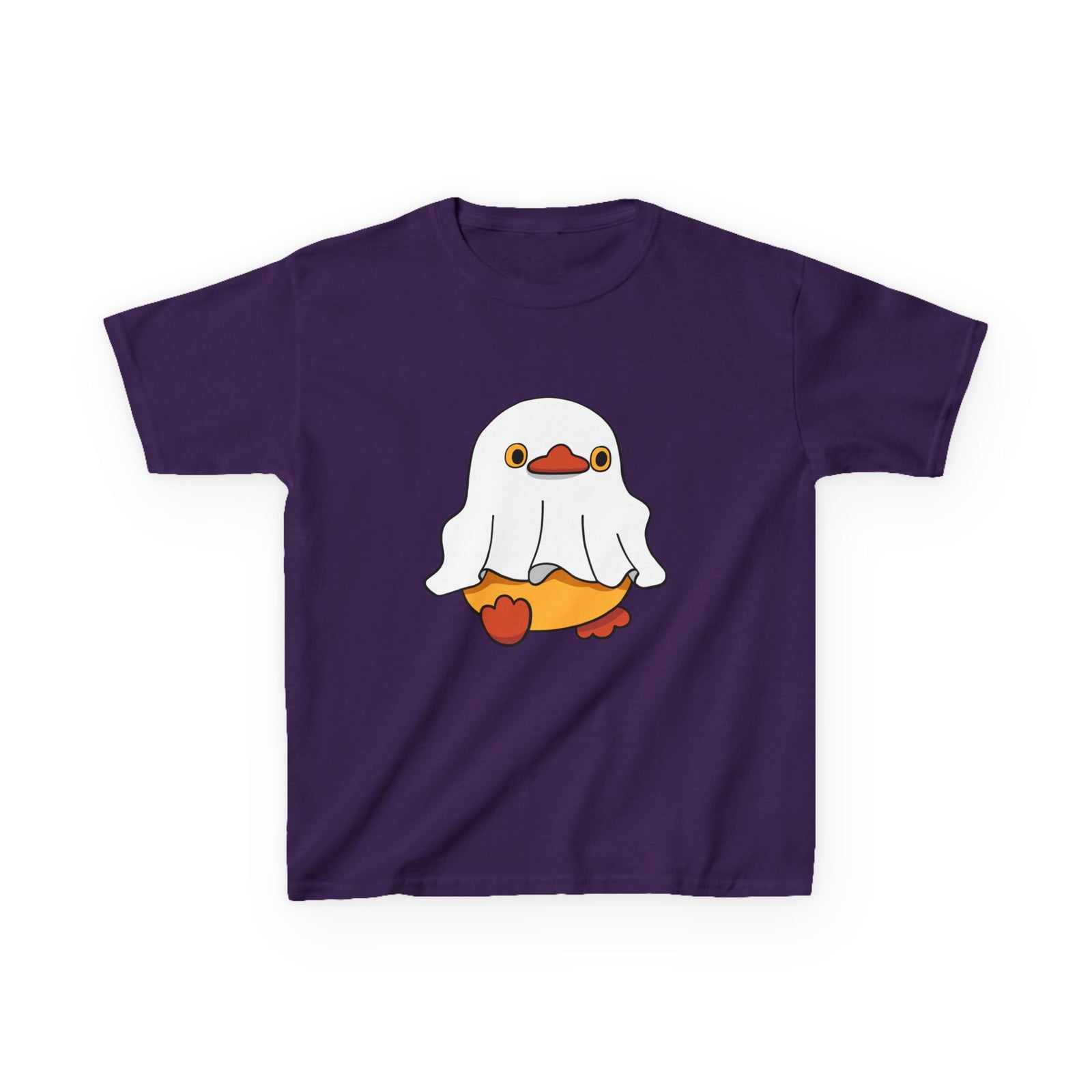 Kids Cotton Shirt, Halloween Ghost Duck, Halloween Costume Tee for Boys & Girls