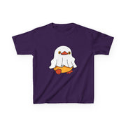 Kids Cotton Shirt, Halloween Ghost Duck, Halloween Costume Tee for Boys & Girls