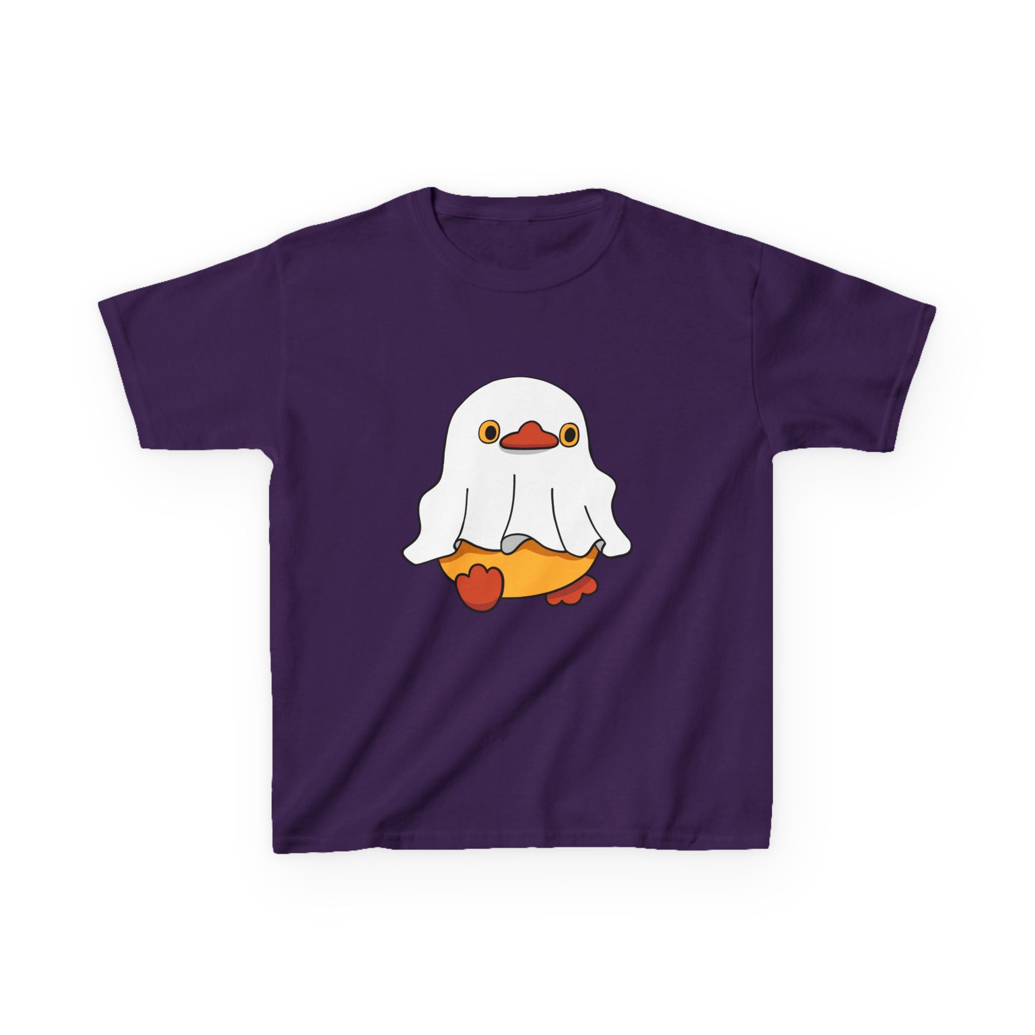 Kids Cotton Shirt, Halloween Ghost Duck, Halloween Costume Tee for Boys & Girls