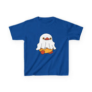 Kids Cotton Shirt, Halloween Ghost Duck, Halloween Costume Tee for Boys & Girls