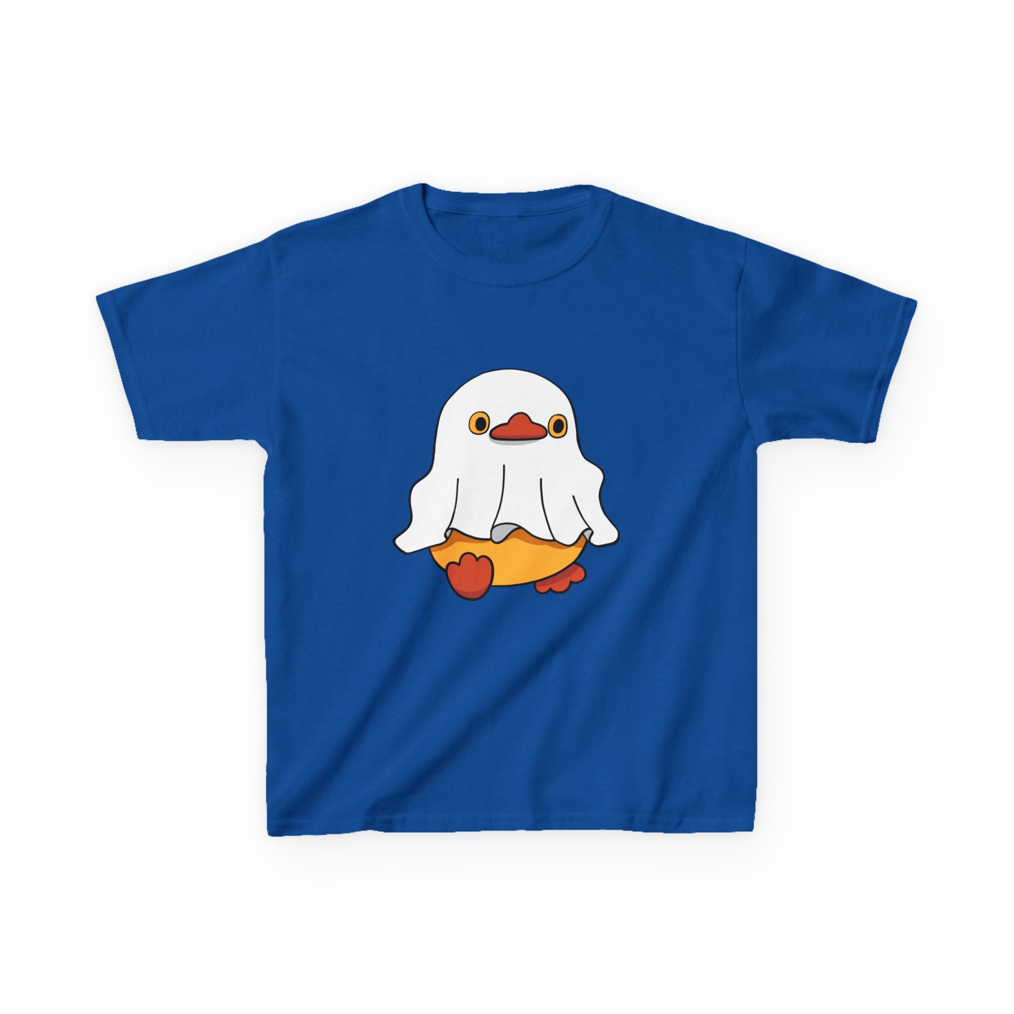 Kids Cotton Shirt, Halloween Ghost Duck, Halloween Costume Tee for Boys & Girls