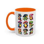 Parrot Pirate Accent Coffee Mug — Cute Halloween Tropical Parrot(11/15oz)