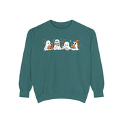 Halloween Ghost Squad Comfort Colors Sweatshirt — Halloween Reading Ghosts