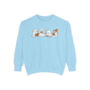 Halloween Ghost Squad Comfort Colors Sweatshirt — Halloween Reading Ghosts