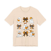 Halloween Ghosts Reading, Funny Halloween Ghost Crew Shirt For Women, Girl, Reading Lover