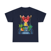Garden Chick in Overalls T‑Shirt — Spring Gardening - Halloween Pretend I'm A Farmer
