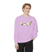 Halloween Ghost Squad Comfort Colors Sweatshirt — Halloween Reading Ghosts