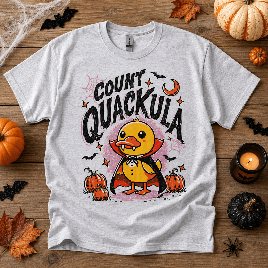 Count Quackula Funny Duck Halloween Costume T-Shirt-5IYA