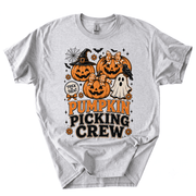 Pumpkin Picking Crew Halloween Family Matching T-Shirt-HFAC