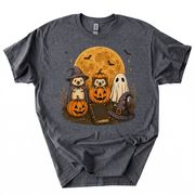 Spooky Ghost Hedgehog Lover Pumpkin Halloween T-Shirt-Z3V9