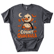 Count Quackula Funny Duck Halloween Costume T-Shirt-GKHF