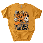 Pumpkin Picking Crew Halloween Family Matching T-Shirt-HFAC