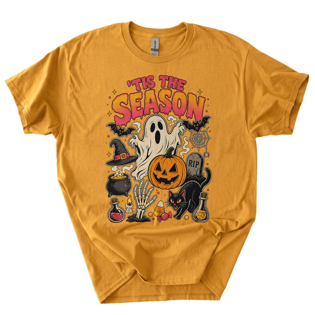 Retro Halloween Tis' The Season T-Shirt-YMKE