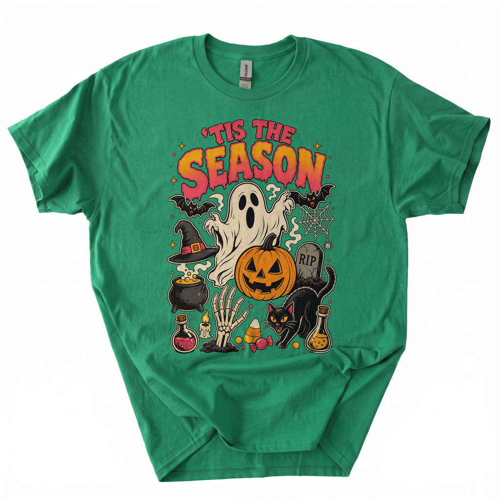 Retro Halloween Tis' The Season T-Shirt-YMKE