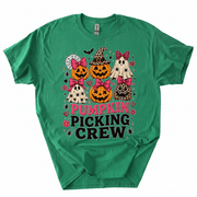 Pumpkin Picking Crew Halloween Family Matching T-Shirt-U9FS