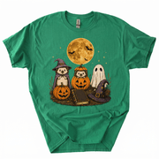 Spooky Ghost Hedgehog Lover Pumpkin Halloween T-Shirt-B4BO