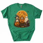 Spooky Ghost Hedgehog Lover Pumpkin Halloween T-Shirt-Z3V9