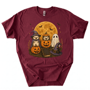 Spooky Ghost Hedgehog Lover Pumpkin Halloween T-Shirt-Z3V9