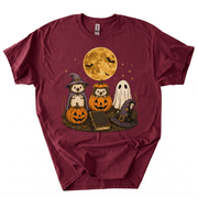 Spooky Ghost Hedgehog Lover Pumpkin Halloween T-Shirt-B4BO
