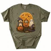Spooky Ghost Hedgehog Lover Pumpkin Halloween T-Shirt-Z3V9