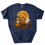 Spooky Ghost Hedgehog Lover Pumpkin Halloween T-Shirt-Z3V9