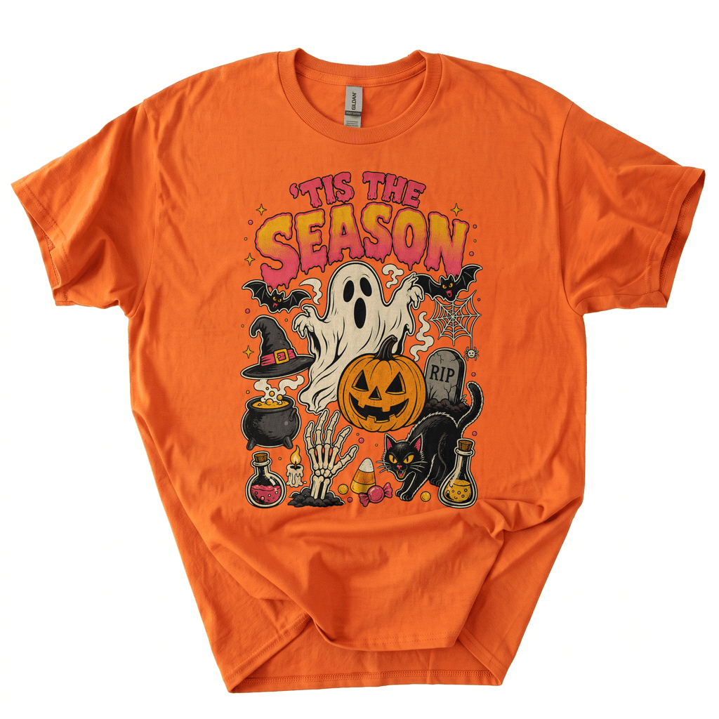 Retro Halloween Tis' The Season T-Shirt-YMKE