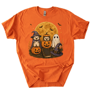 Spooky Ghost Hedgehog Lover Pumpkin Halloween T-Shirt-Z3V9