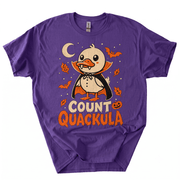Count Quackula Funny Duck Halloween Costume T-Shirt-GKHF