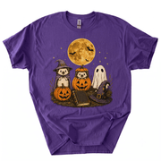 Spooky Ghost Hedgehog Lover Pumpkin Halloween T-Shirt-B4BO