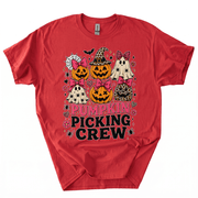 Pumpkin Picking Crew Halloween Family Matching T-Shirt-U9FS