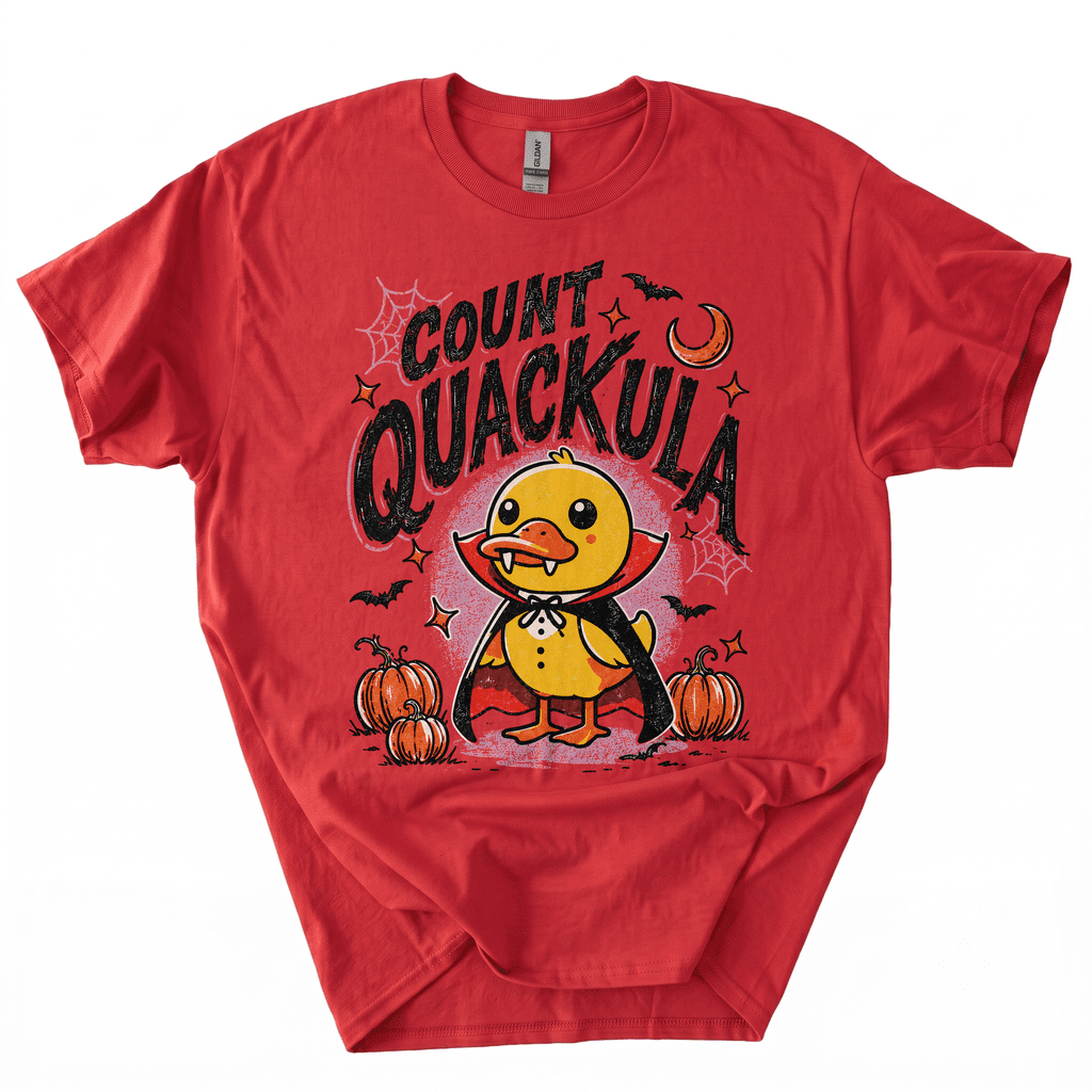 Count Quackula Funny Duck Halloween Costume T-Shirt-5IYA
