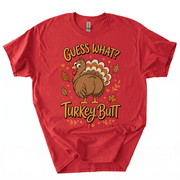 Funny Thanksgiving Guess What Turkey Butt T-Shirt-GB0N