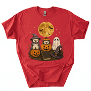 Spooky Ghost Hedgehog Lover Pumpkin Halloween T-Shirt-B4BO