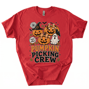 Pumpkin Picking Crew Halloween Family Matching T-Shirt-HFAC