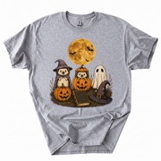 Spooky Ghost Hedgehog Lover Pumpkin Halloween T-Shirt-B4BO