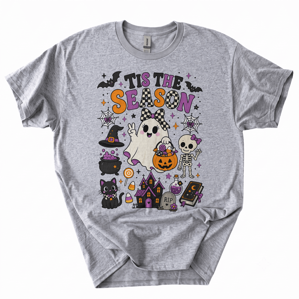 Retro Halloween Tis' The Season T-Shirt-55WJ