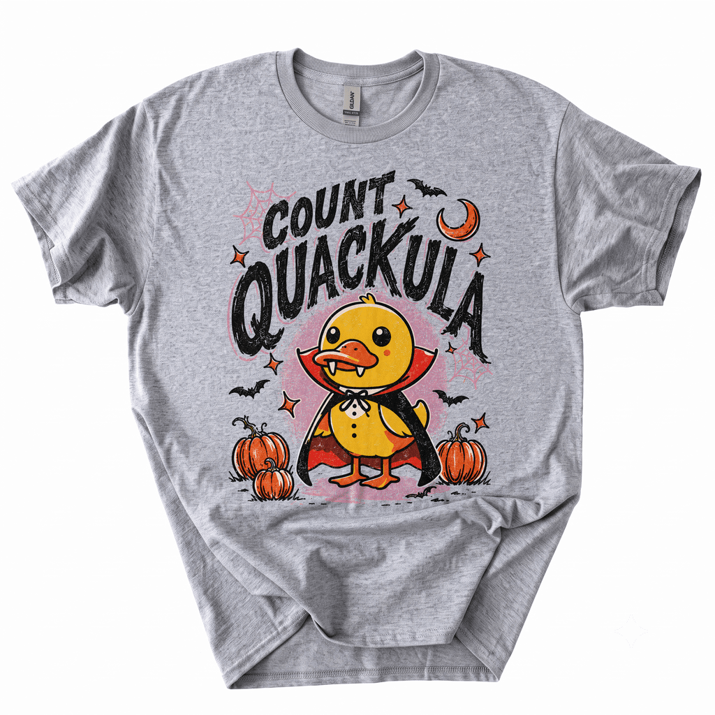 Count Quackula Funny Duck Halloween Costume T-Shirt-5IYA