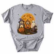 Spooky Ghost Hedgehog Lover Pumpkin Halloween T-Shirt-Z3V9