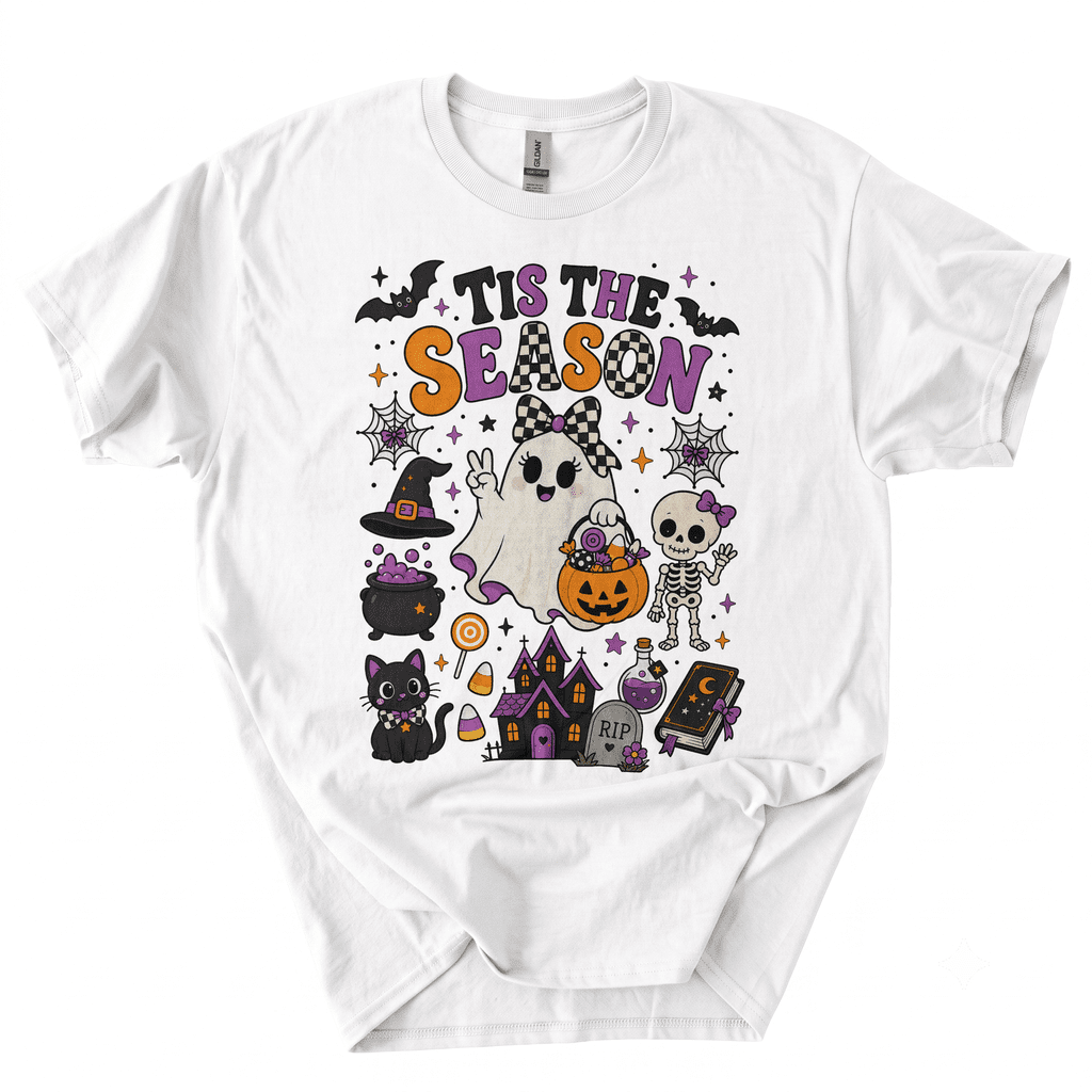 Retro Halloween Tis' The Season T-Shirt-55WJ