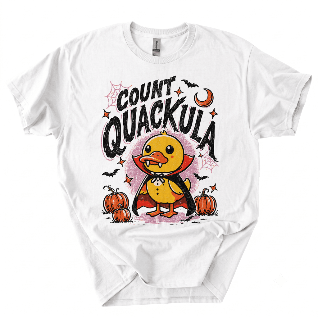 Count Quackula Funny Duck Halloween Costume T-Shirt-5IYA